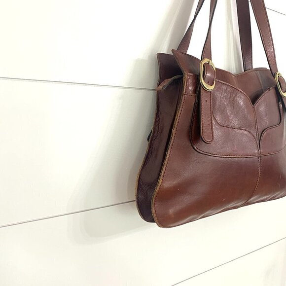 Patricia Nash Leather Parigi 10th Anniversary Shopper in British Tan - Picture 6 of 14